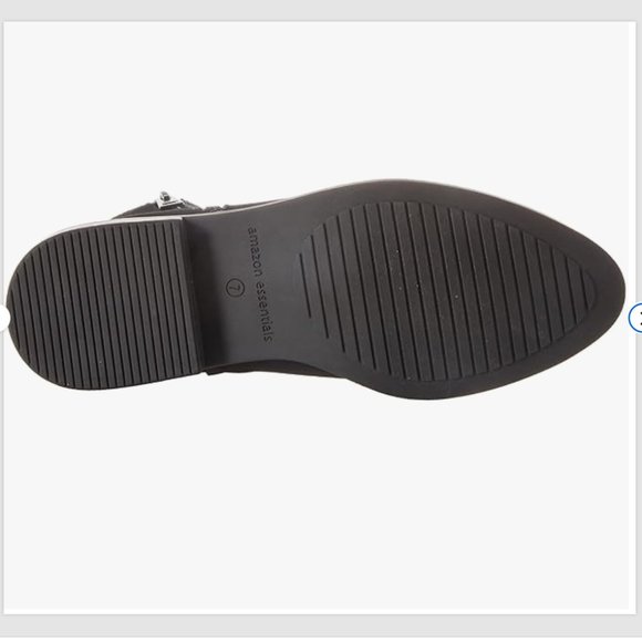 ESSENTIALS Women's Flat Ankle/Chelsea Boots Faux Leather Size 13 - Black… - Picture 4 of 6